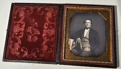 Daguerreotype Of Man Holding  Reminiscense Of Congress  By C. W. March • $60