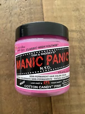 Manic Panic Vegan Semi Permanent Hair Dye Color Cream 118 ML Cotton Candy Pink • $11.45