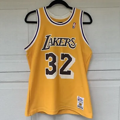 80s NBA Magic Johnson Macgregor Sand Knit Jersey Official Licensed Product • $69.99