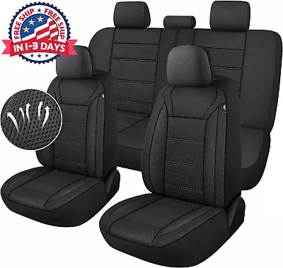 Fundas De Asiento De Automóvil De Malla Aire 3D Con Banco Dividido Transpirable • $79.97