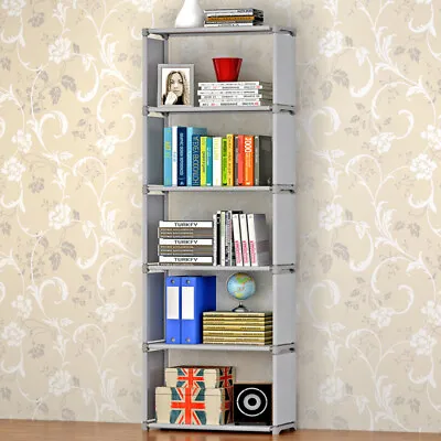 5 Cube Bookshelves Narrow Bookshelf Storage Organizer Shelf For Small Spaces UK • £11.49