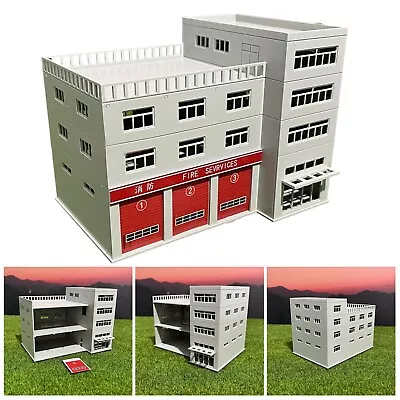 2024 Assembly Simulation Building Model Garage Fire Station Layout Diorama NEW • $57.93