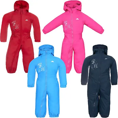 Trespass Babies Infants Dripdrop Padded Waterproof Outdoor Puddle Suit Rain Suit • £16.99