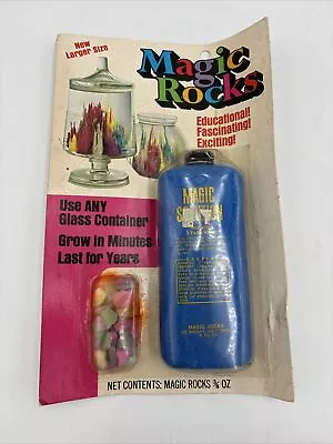 Rare Vintage 1974 Magic Rocks Magic Solution NOS • $24.99