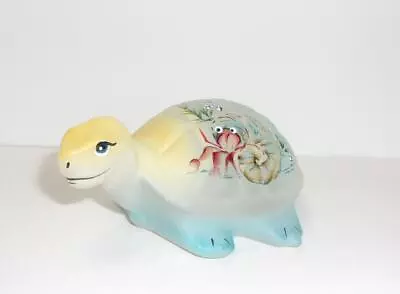 Fenton Glass Crystal Hermit Crab Turtle Figurine Ltd Ed #18/26 M. Kibbe • $174.50