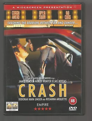 CRASH - David Cronenberg (1996) - James Spader / Holly Hunter - UK REGION 2 DVD • £8.79