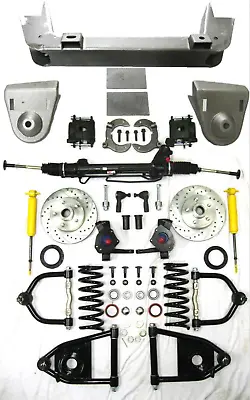 1936 To 1948 Chevy Car Mustang II Power Front End Suspension Kit Stock Slotted • $1399.87