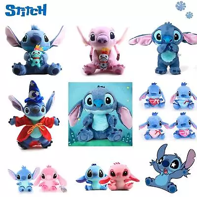 Multiple Styles Lilo And Stitch Plush Toy Soft Stuffed Doll Kids Birthday Gift  • £6.16