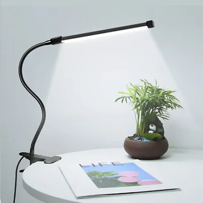 Led Desk Lamp Swing Arm Table Lamp With Clamp Flexible Gooseneck Reading Lights • $12.96