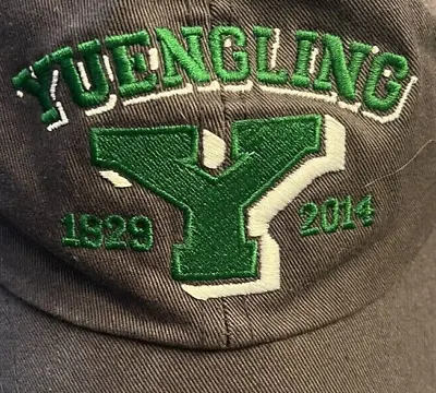 Yuengling Beer Hat Distressed Style Gray Adjustable Cap Embroidered Logo Green • $12.29