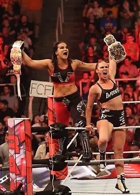 RONDA ROUSEY & SHAYNA BASZLER 8x10 COLOR PHOTO ROH ECW WWE NXT AEW IMPACT 31 • $7.96