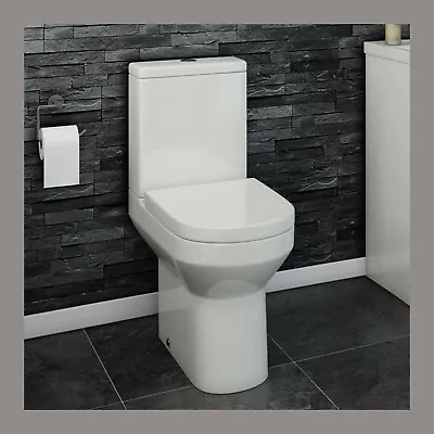£154.99 • Buy Modern Comfort Height Ceramic Toilet Pan Cistern Round Close Coupled