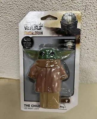 Star Wars The Mandalorian The Child Baby Yoda Automatic Led Night Light • $2.50