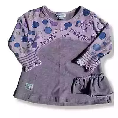 Naartjie Girls 12-18m Purple Dots RuffleTunic • $8