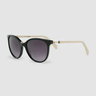 $351 Authentic Balmain BL2102B 01 Women's Black Square Sunglasses 55/17/140 • $97.98