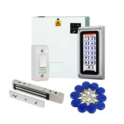 Proximity Keypad Access Control Kit With ANTIBACTERIAL Architrave Exit Switch • £189.99