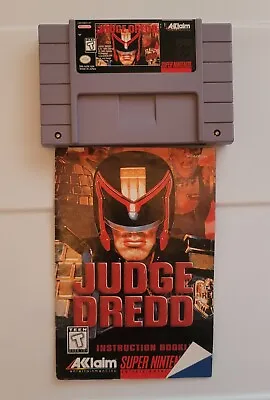 Judge Dredd Nintendo SNES With Manual  • $30