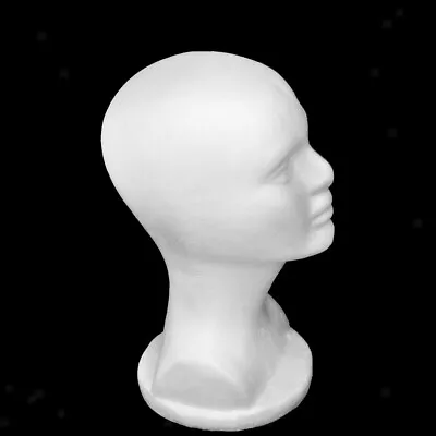 £10.44 • Buy Male Mannequin Head Styrofoam Mannequin Manikin Head Model Foam Shop Display