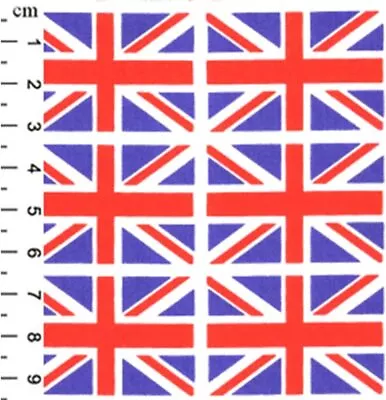 Mini Union Jack Fabric Flags United Kingdom UK Jubilee Coronation Fabric • £3.99