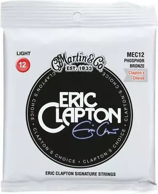 Martin Mec12 Eric Clapton Phosphor Bronze Light Acoustic Guitar Strings **new** • $14.95
