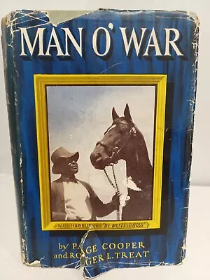 Man O' War By Page Cooper & Roger L. Treat 1950 1st Edition HC/DJ Horse Racing • $100