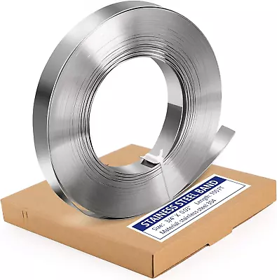 Stainless Steel Strapping Band Coil - 3/4'' X .03'' X 100' Steel Strapping Roll • $84.29