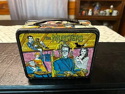 Vintage 1965 THE MUNSTERS Metal Lunchbox; KAYRO; No Thermos • $350