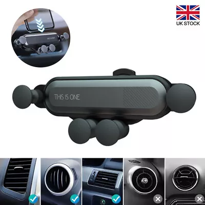 Gravity Car Phone Holder Air Vent Mount Stand Cradle For Mobile Phone Universal • £7.99