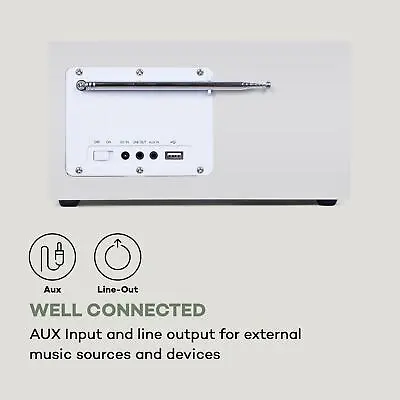 Internet Radio Bluetooth DAB+ WiFi Portable FM Tuner Radio Alarm Remote White • £73.99