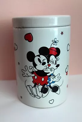 Disney Mickey & Minnie Mouse Valentine’s Day Hearts Love Jar Container NEW • $29.99