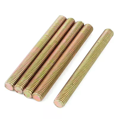 5pcs 1.25mm Pitch M8 X 80mm Full Threaded Rod Bar Bronze Tone • $14.55