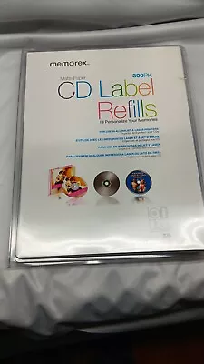 Memorex CD Label Refills Matte Paper- NEW Open Pack • $22