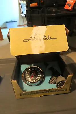 Vintage Airguide 858 Sea Speed Marine Boat Speedometer Set 4-80 Mph In Box NOS 3 • $299.99