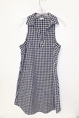 Spense Cotton Blue And White Sleeveless Gingham Dress Size 8 • $15