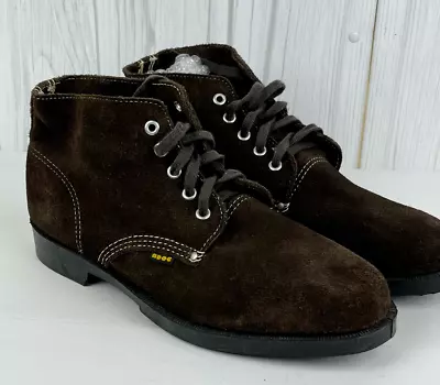 Mark McNairy Mens Ankle Boots Brown Suede Lace Up Stitching 10 • $70.99