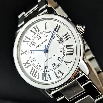 Cartier Ronde Solo XL Automatic Men Watch 'Original Signed Bracelet' • $5376
