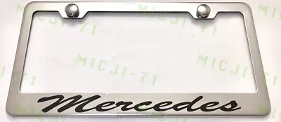 Mercedes Benz Stainless Steel License Plate Frame Holder Rust Free • $10