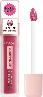 L'oreal Les Macarons Ultra Matte Liquid Lipstick 820 Praline De Paris *FREE GIFT • £5.90
