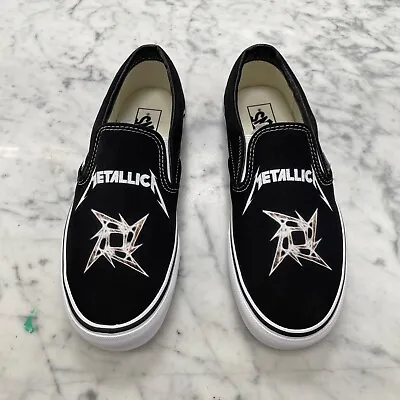 Vans Slip On Shoes Men's Size 9 (Women's 10.5) Metallica Theme • $75