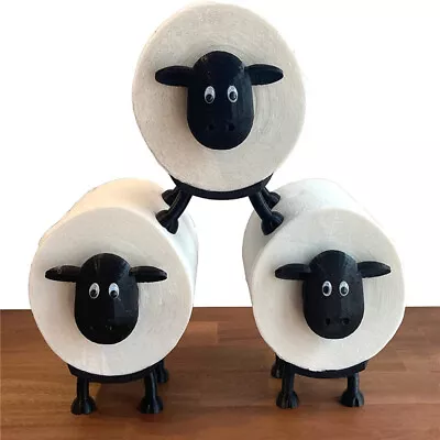 $23.34 • Buy Cute Sheep Decorative Toilet Paper Holder  Tissue Roll Paper Storage Shelf Stand