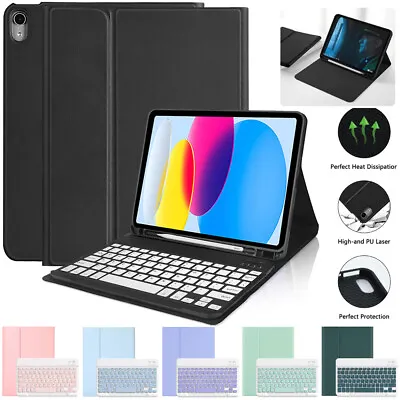 Bluetooth Keyboard Case Cover For IPad 5/6/7/8/9th Gen Air 5th 4th 10.9  Pro 11  • £17.99