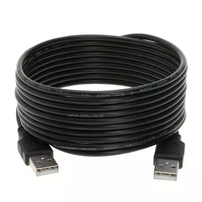  USB 2.0 Type A Male To Type A Male Cable Cord 3FT 6FT 10FT 15FT DATA WIRE • $5.32