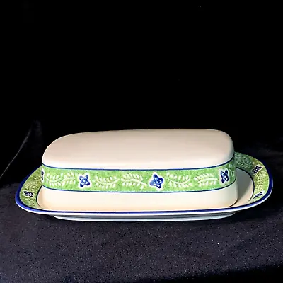 MIKASA Tender Vine 1/4lb Covered Butter Dish Discontinued Pattern • $24