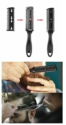 Hair Razor Comb Hair Trimmer Comb Hair Thinning Comb Double Side Hair Cutter  • £2.47