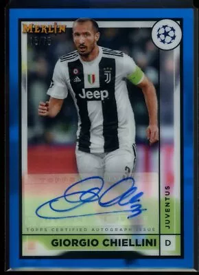 2022-23 Merlin #AC-GC Giorgio Chiellini Autographs Blue /75 • $2