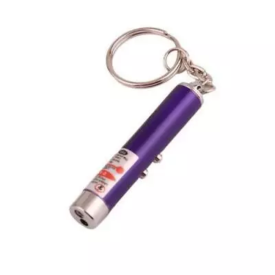 2 In 1 Cat Toys LED Laser Light Pointer Keychain Dog Cat Teaser Pet Pen Bright • $7.49