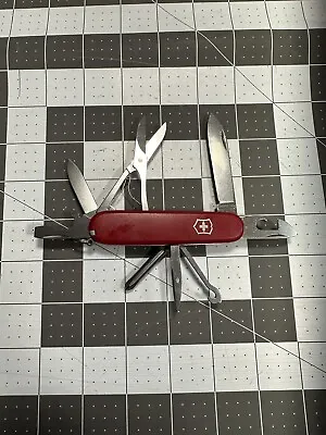 Victorinox Super Tinker Swiss Army Pocket Knife Red 91MM 4197 • $25