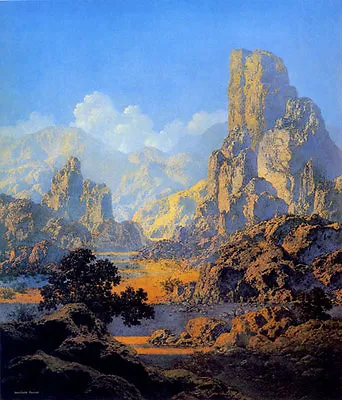 Maxfield Parrish Arizona 22x30 Hand Numbered Ltd. Edition Art Deco Western Print • $120