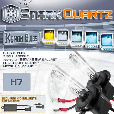 Stark 35W / 55W HID Xenon Replacement Bulbs For Kit High Beam Bulbs - H7 • $10.79