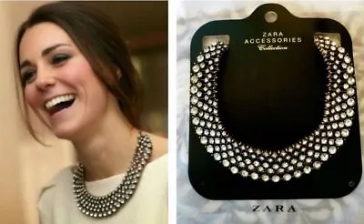  AUTHENTIC ZARA NECKLACE REF 1856 240 SPARKLY COLLAR NECKLACE  New • $124.32